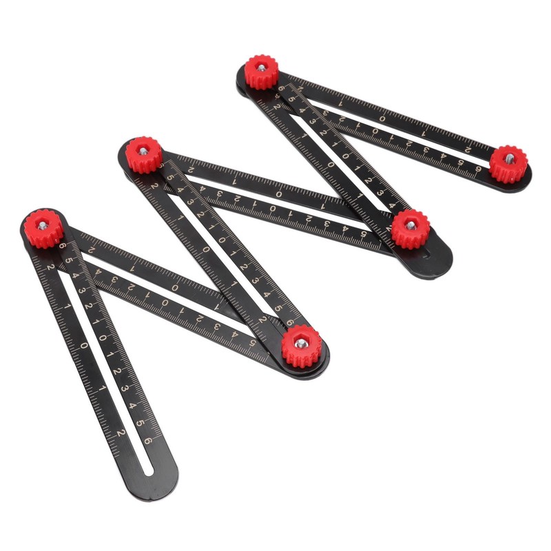 Aluminum Alloy Multi Angle Measuring Ruler Universal Opening Locator Measurement