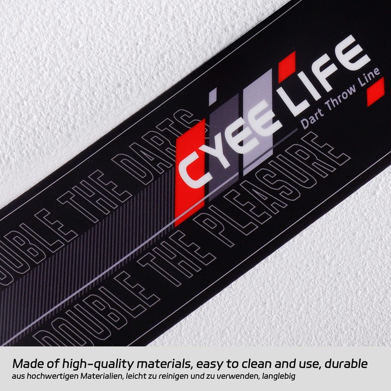 CyeeLife Dart Oche Line, dart drop marking, dart throwing line