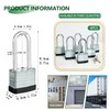 6 Keyed Alike Padlocks with 12 Keys, 40mm Heavy-Duty Padlocks