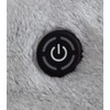 Berkshire Life Heated Luxe Faux Fur Throw Electric Blanket BLUE/White