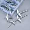 Toggle Dowels and Drywall Screws Set, 32 Pieces M3/M5/M6 Toggle