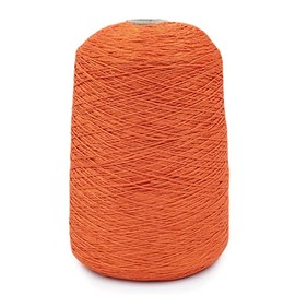Bambu 7gg, 100% Viscose derived from Bamboo Yarn by Silk City Fibers, Pumpkin