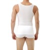 Cotton Lined Power Chest Binder Tank White Medium