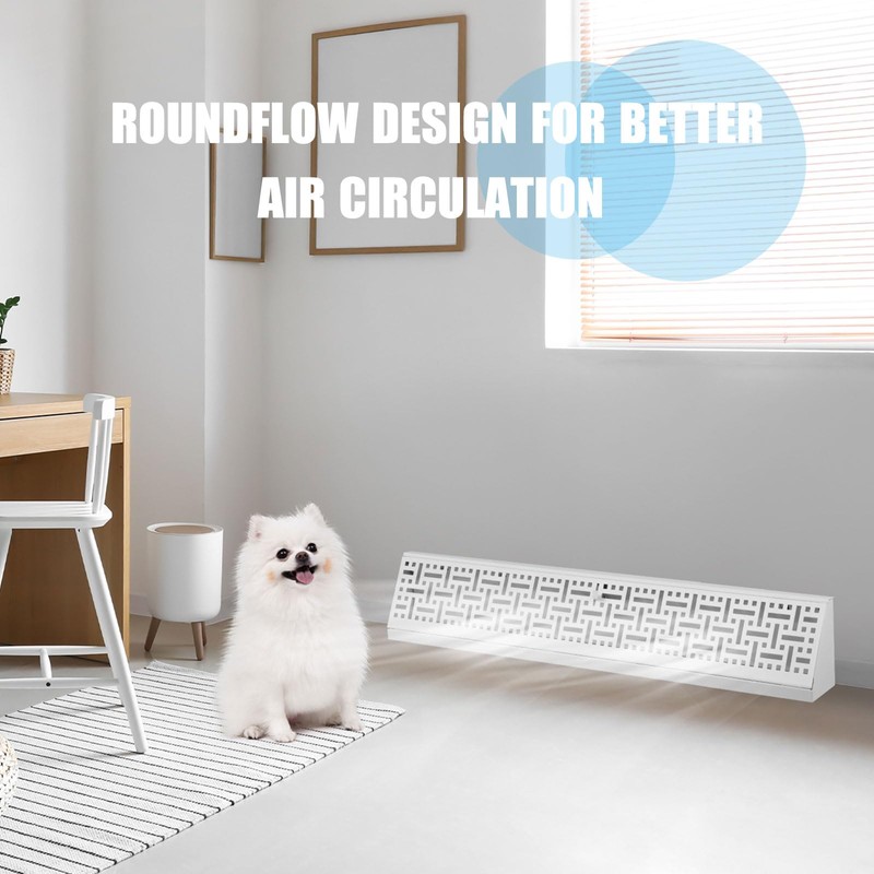 Landhoow 2 Pcs 24 Inch Baseboard Register Diffuser, Vent Covers