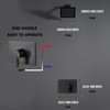 SOOOHOT Black Shower Head and Handle Set, Shower Faucet Set