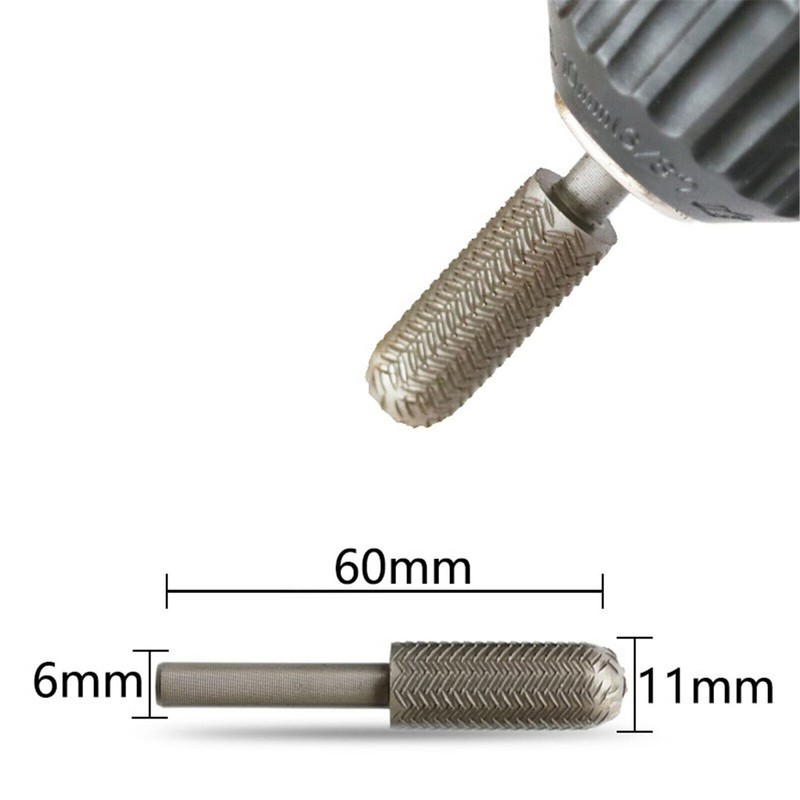 5pcs Electric Rotary Rasp Embossed Steel Metal File Grinding Head