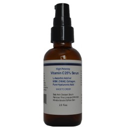Vitamin C 25% serum with MSM, DMAE, Collagen, and Hyaluronic Acid (2.3 fl.oz)