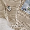 PHF 100% Cotton Waffle Weave Throw Blanket for Couch -