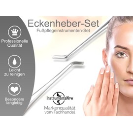 Foot Care Instrument Corner Lifter Cosmetic Instrument Double Instrument Set of 2 Pedicure Set