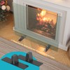 Base Stands for Glass Fireplace Screen, Black Bases for Supporting
