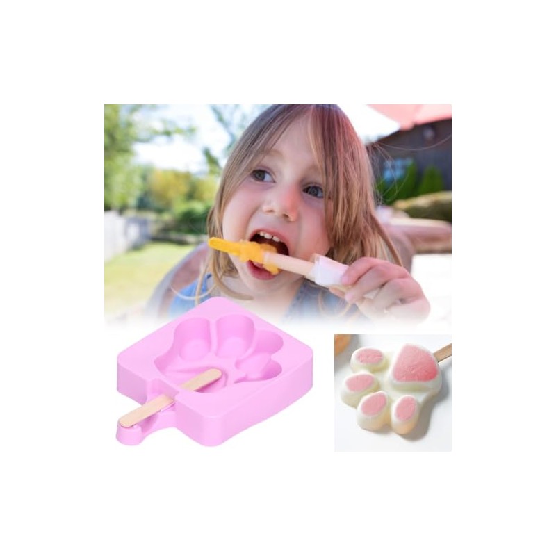 HERCHR 3 moldes de silicona para paletas, molde para helado