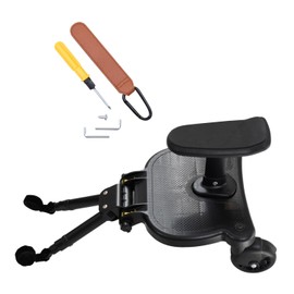 Regal Rhino Universal Stroller Board 2-in-1 Sit Stand Glider Board Fits Most Strollers, Detachable Seat Buggy Board Stroller Attachment Standing Board Holds Children up to 55 lbs with Stroller Clip