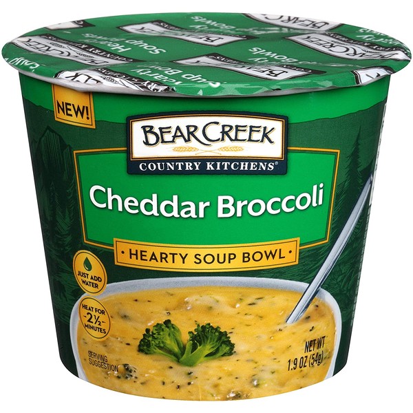 Bear Creek Hearty Soup Bowl, Cheddar Broccoli, 1.9 Ounce (Pack of 6)