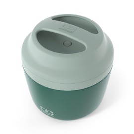 monbento - Insulated Bento Lunch Box MB Element Green Bicolor - Insulated Lunch Box that Keeps Meals Hot/Cold - BPA Free Lunch Box - Durable and Safe - Green