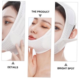 SAFIGLE 1pc Shaped Facial Lifting Strap for Women Breathable Firming Belt to Reduce Double Chin Skin Reshape Youthful Face Suitable for Sleeping and Daily Use