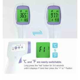 Home Aid Large LCD Digital Infrared Thermometer Non-contact Forehead Baby Temperature Gun