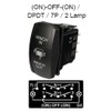 ESUPPORT Car 12V 20A Momentary Button Rocker Toggle Switch Blue