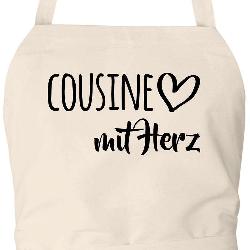 Huuraa Apron Cousin with Heart Gift Cotton Cousin Gift Idea,