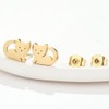 Cute Cat Tiny Stud Earrings for Women Teen Girls Stainless
