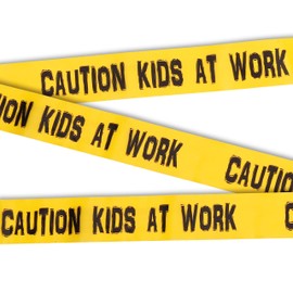 TORXGEAR KIDS Caution Kids at Work Party Decoration - Construction Birthday Party Supplies - Construction Party Favors - Construction Theme Birthday Party - Kids Room Decorations - 95' Roll