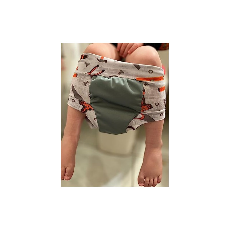 Reusable Organic Cloth Training Pants Heavy Overnight Absorbency Waterproof (4-5,