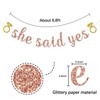 She Said Yes Banner, Bride to Be Party Decorations, Engagent,