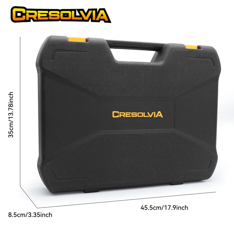 CRESOLVIA Home Tool Kit 199 Piece Basic Household Auto Repair