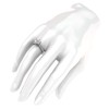 Sterling Silver 2 Carats Classic 6-Prong Simulated Diamond Engagement Ring