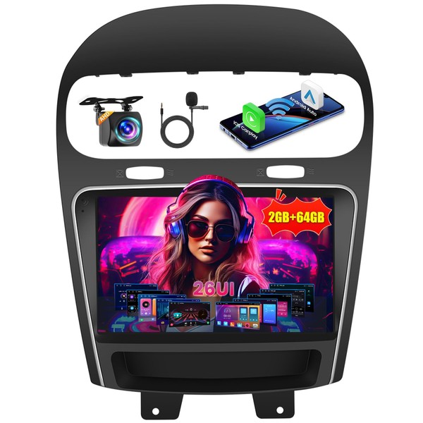 Inefala [2G+64G] Car Stereo for Dodge Journey 2011 2012 2013