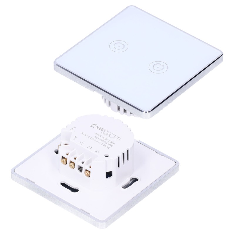 2 Gang Smart Touch Switch WiFi British Standard for Google