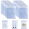 DOERDO 100 Pieces PVC Clear Jewelry Anti Oxidation Zipper Bag