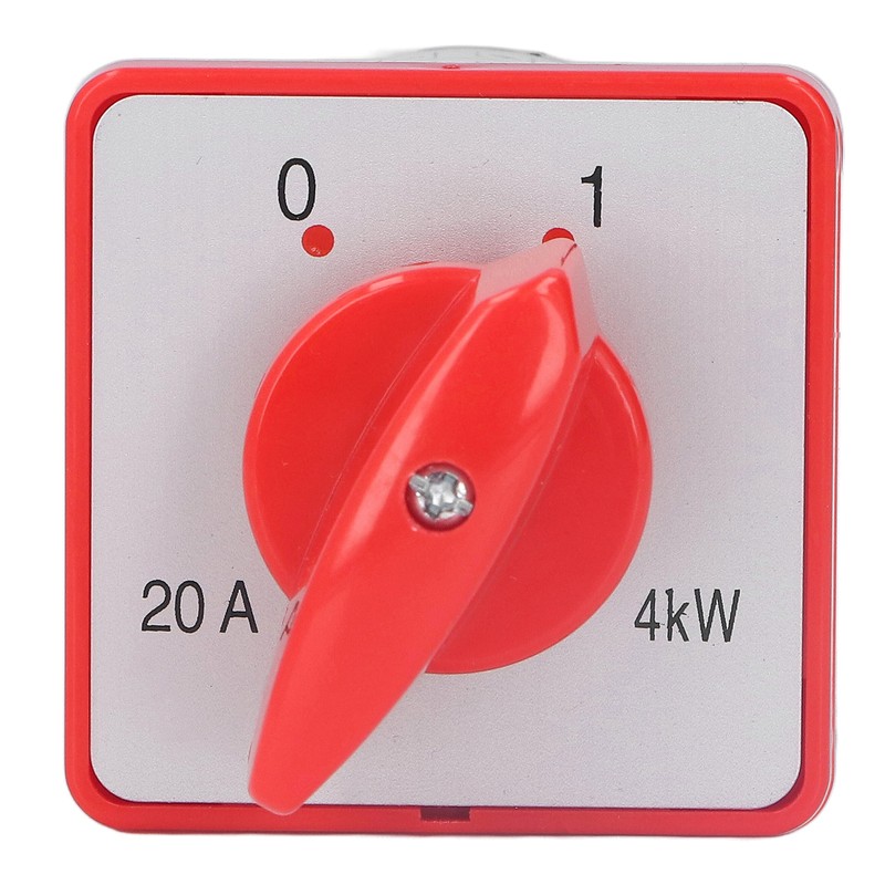 Changeover Switch PC Flame Retardant Combination Selector Switch 2 Sections