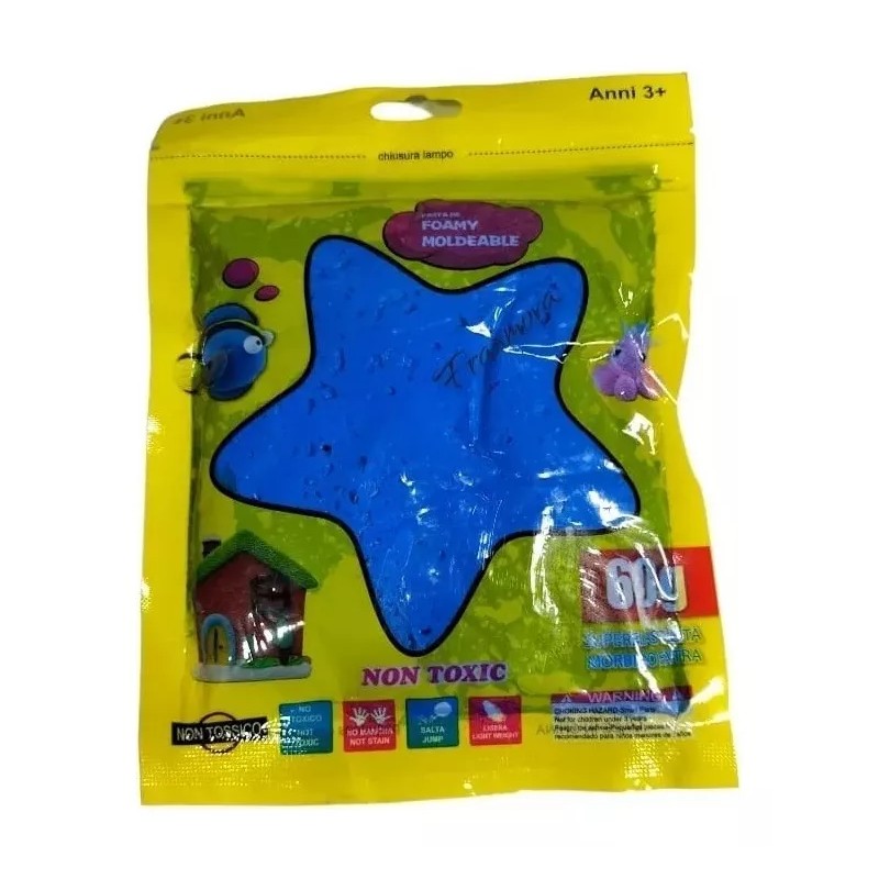 Movasa 3 Bolsas Foamy Moldeable 60g Color Manualidades