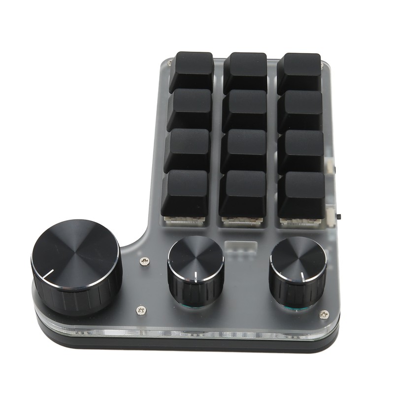 12 Keys Mechanical Keyboard Bluetooth USB Connection Mini Portable Programmable