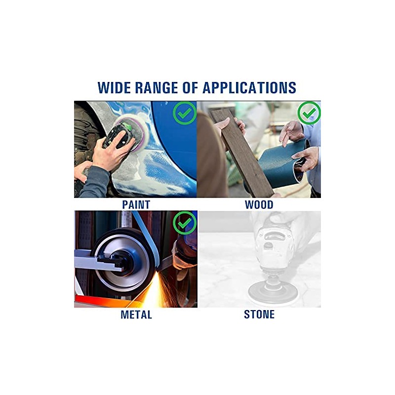 Starcke 8 Inch Gold Adhesive PSA Paper Tab Sanding Discs