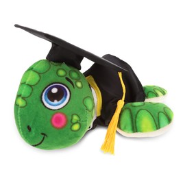 DolliBu Sea Turtle Graduation Plush Toy - Soft Plush Buddies Graduation Stuffed Animal Dress Up with Gown & Cap with Tassel Outfit - Gift with Personalization - 7" Inch