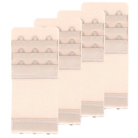 SAMGU 4 Pieces Bra Extenders 3 Hooks Women's Soft Stretchy Bra Strap Extender Extension