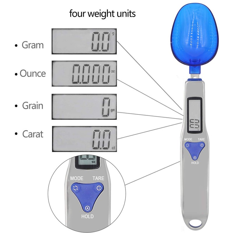 3T6B Grams Digital Kitchen Measuring Spoon,Three Different Specifications Food Scale