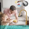 Brushed Gold Kitchen Faucet, Single Handle Gold Kitchen Sink Faucet