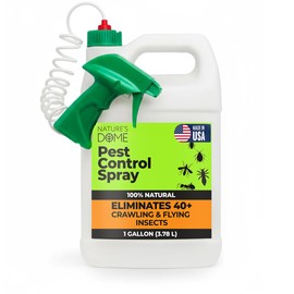 Nature’s Dome Pest Control Spray 1 Gallon | Natural Ant Killer & Bug Spray for Indoor & Outdoor Use | Eco-Friendly Bug Spray for Flea, Ticks, Ant & Mosquitos | Safe for Pets and Kids
