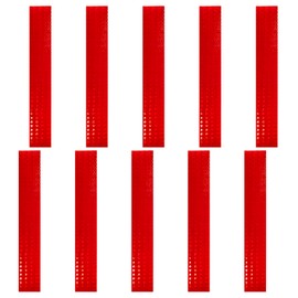 Dodgelav Flexible Crystal Lattice Reflective Tape 2" x 11.8" -10 Pcs Waterproof Outdoor Safety Warning Tape Conspicuity Strong Adhesive Reflector for Bike, Motorcycle, Safety Bollard