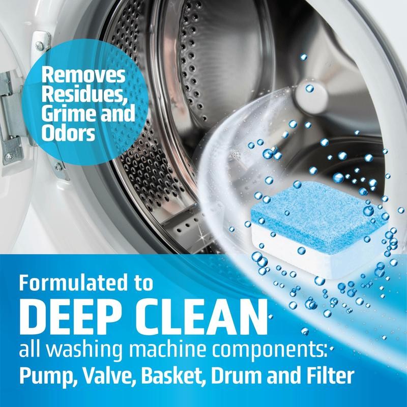 Washing Machine Cleaner Tablets, 12 Solid Deep Cleaning Tablet, Finally
