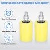 uxcell 2Pcs Slide Gate Guide Roller,2" Dia x 2-3/4" Length