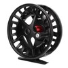 Fly Fishing Reel with Release Black Aluminium Alloy Large Line