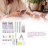 Nail Manicure Set Glitter Powder Nail Tips Brush Nail Art