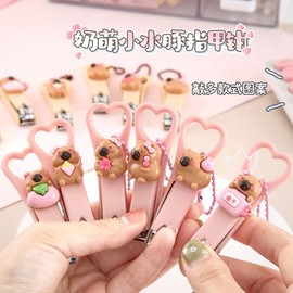 Nail Clipper Set Gift Manicure Pedicure Tool with Engraved/Character/Sanrio Designs R8 One Size/Pink Whole Pufferfish 120ea