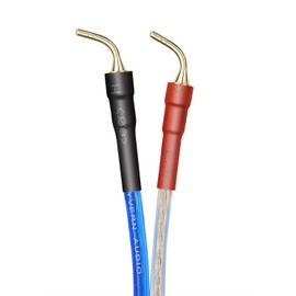 Banahari Blue LR Set of 2 (Banana Plug Finished) by WYVERN AUDIO 24K Gold Plated Pure Copper Plug Speaker Cable Soldered by WYVERN AUDIO (Banana Plug to Needle Plug / 1.5m)