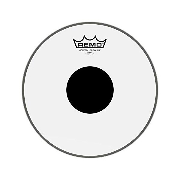 Remo Controlled Sound Clear Drum Head with Black Dot -