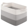 OIAHOMY Cotton Rope Storage Basket for Shelves, Baskets for Organizing,
