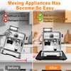 Bamboo Appliance Slider, Elegant Sliding Tray for Coffee Maker &